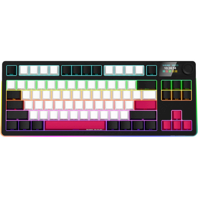 Lorgar KBP70TKLW Toxic Purple ENG WL/RT/USB Black/Red (LRG-KBP70TKLW-BK-US)