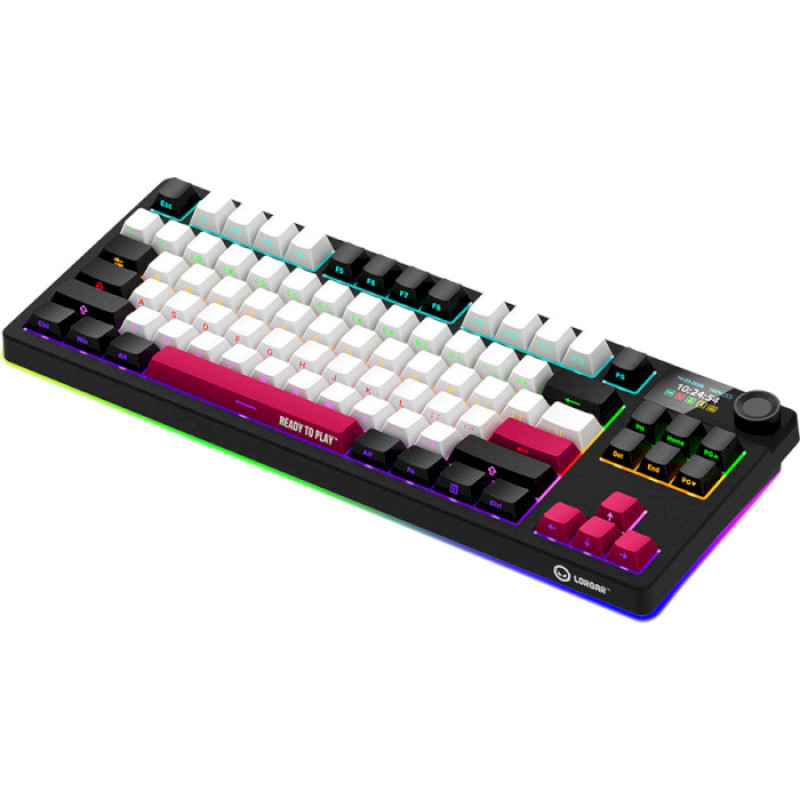 Lorgar KBP70TKLW Toxic Purple ENG WL/RT/USB Black/Red (LRG-KBP70TKLW-BK-US)