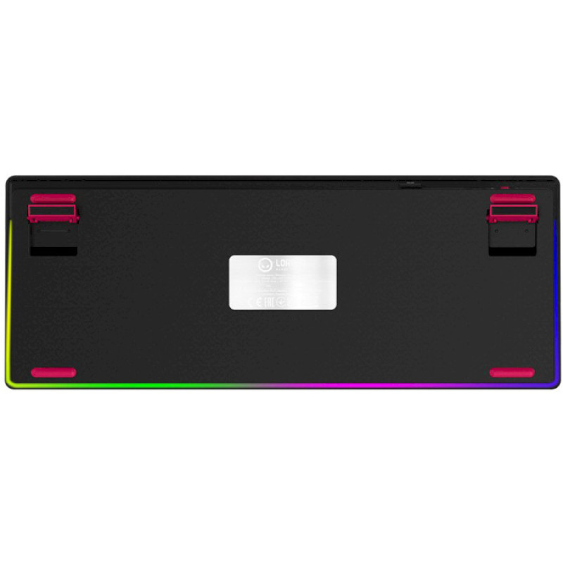 Lorgar KBP70TKLW Toxic Purple ENG WL/RT/USB Black/Red (LRG-KBP70TKLW-BK-US)