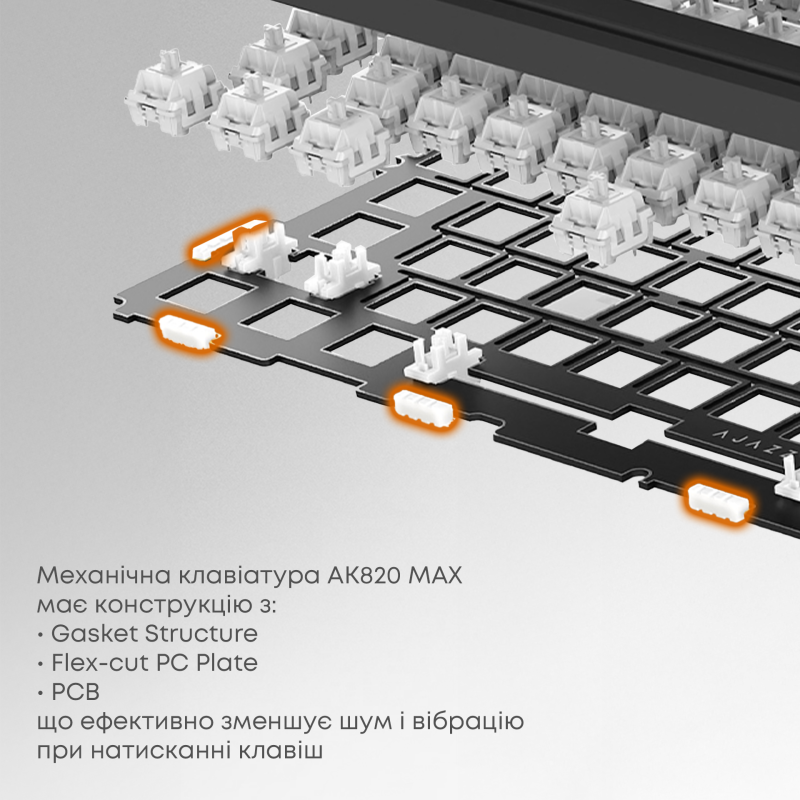 Ajazz AK820MAX-WM-PWB