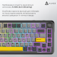 Ajazz AK820 Max Plus Black Grey Yellow (AK820MAX-DD-BGY)