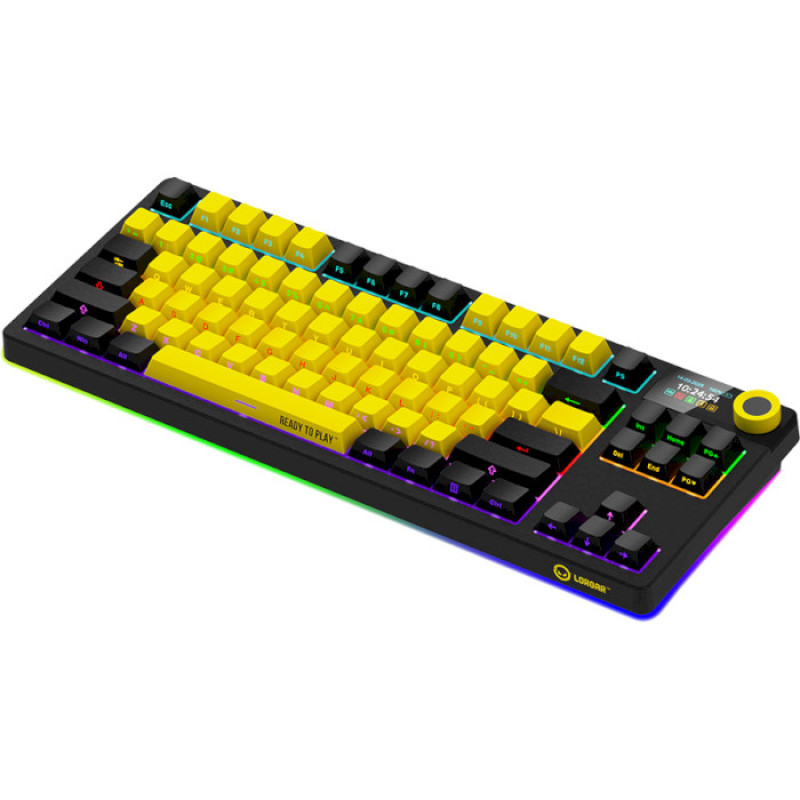 Lorgar KBP70TKLW Toxic Purple ENG WL/RT/USB Black/Yellow (LRG-KBP70TKLW-YL-US)