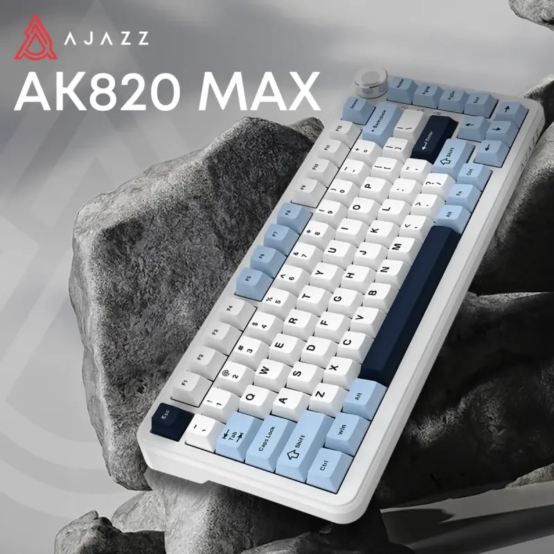 Клавиатура Ajazz AK820MAX-DD-BWD
