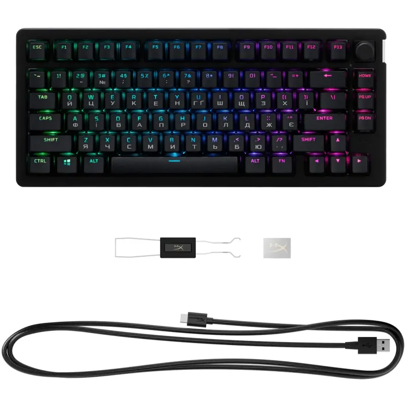 Клавіатура HyperX Alloy Rise 75 Black (91Y91AA)