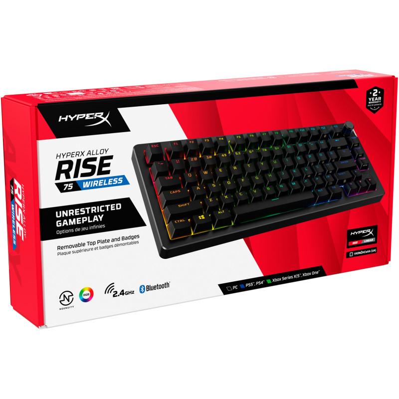 Клавіатура HyperX Alloy Rise 75 Black (91Y91AA)