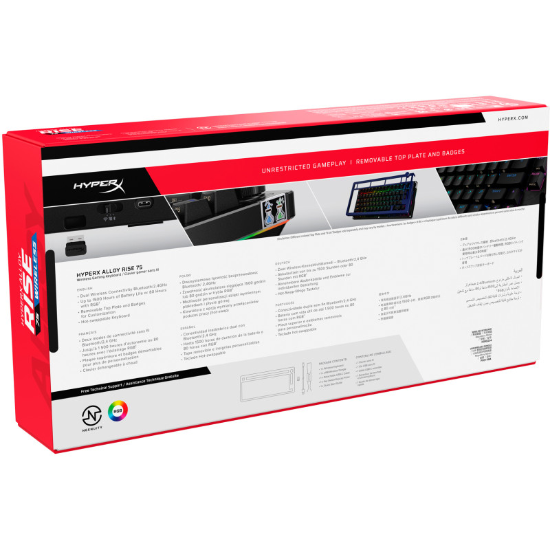 Клавіатура HyperX Alloy Rise 75 Black (91Y91AA)