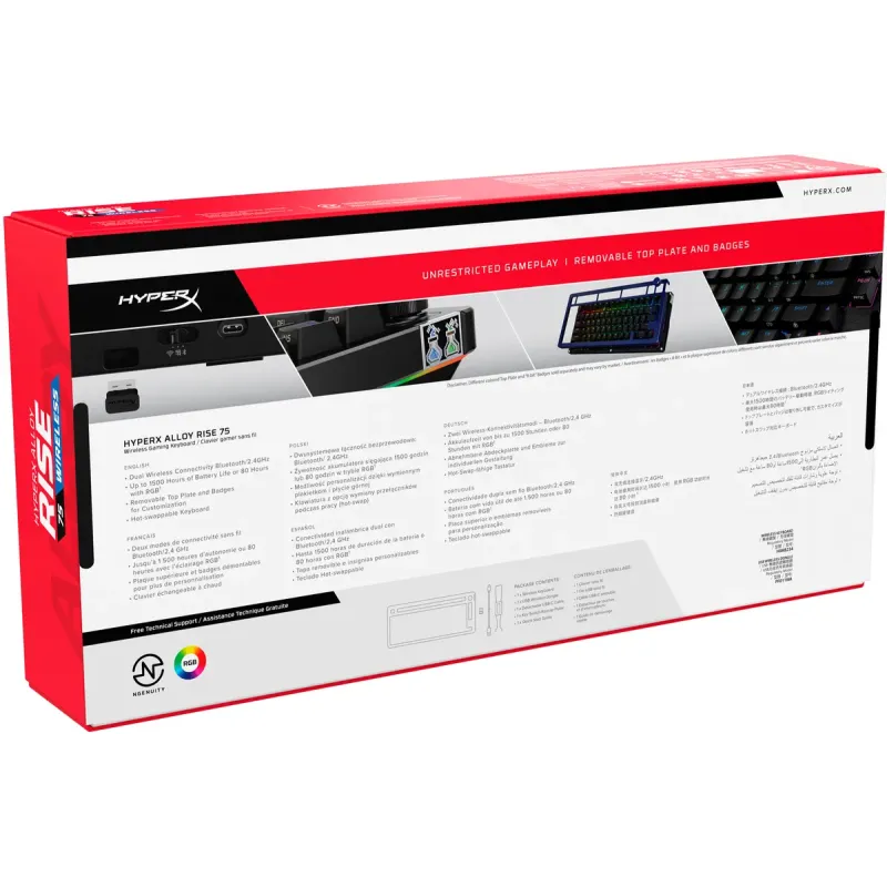 Клавіатура HyperX Alloy Rise 75 Black (91Y91AA)