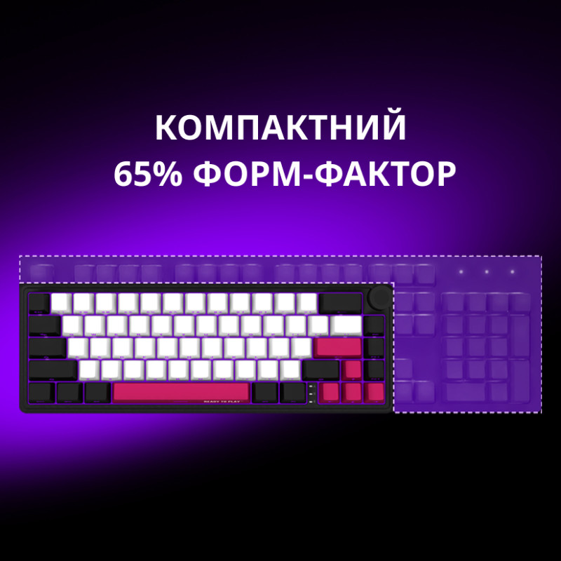 Lorgar KBP70MW Black-Red (LRG-KBP70MW-BK-US)