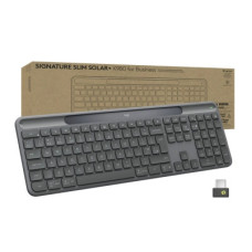 Клавиатура Logitech Slim Solar+ for Business Wireless/Bluetooth Graphite (920-013779)