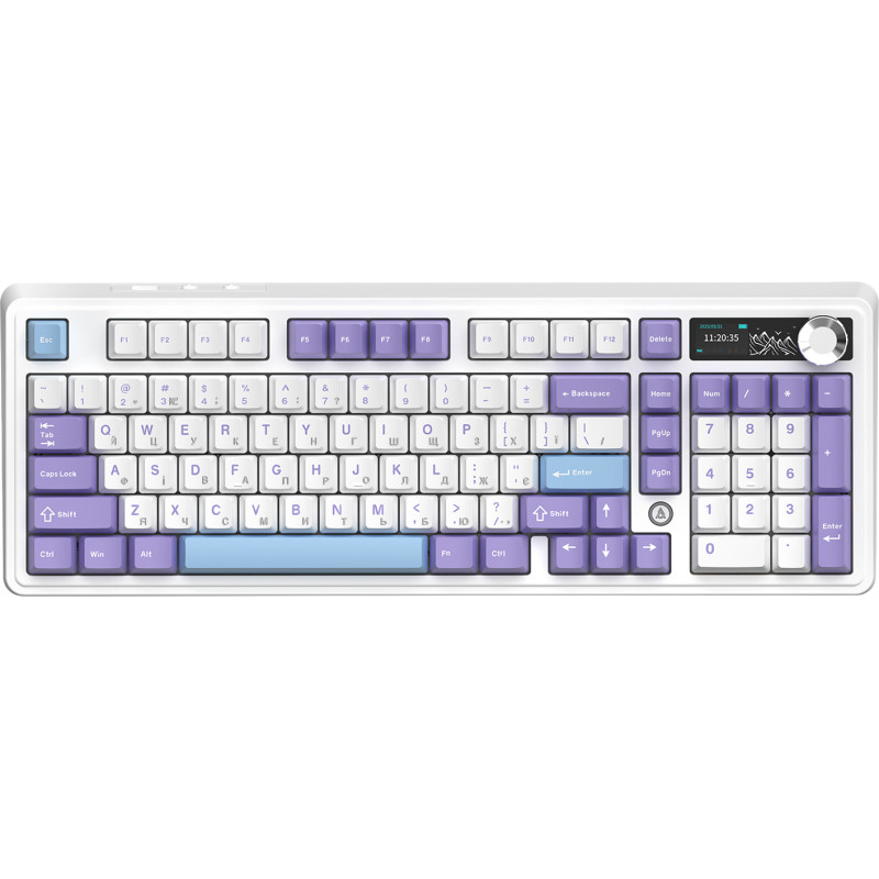 Клавіатура Ajazz AK980 V2 Maillard switches Purple White Blue (AK980-V2-M-PWB)