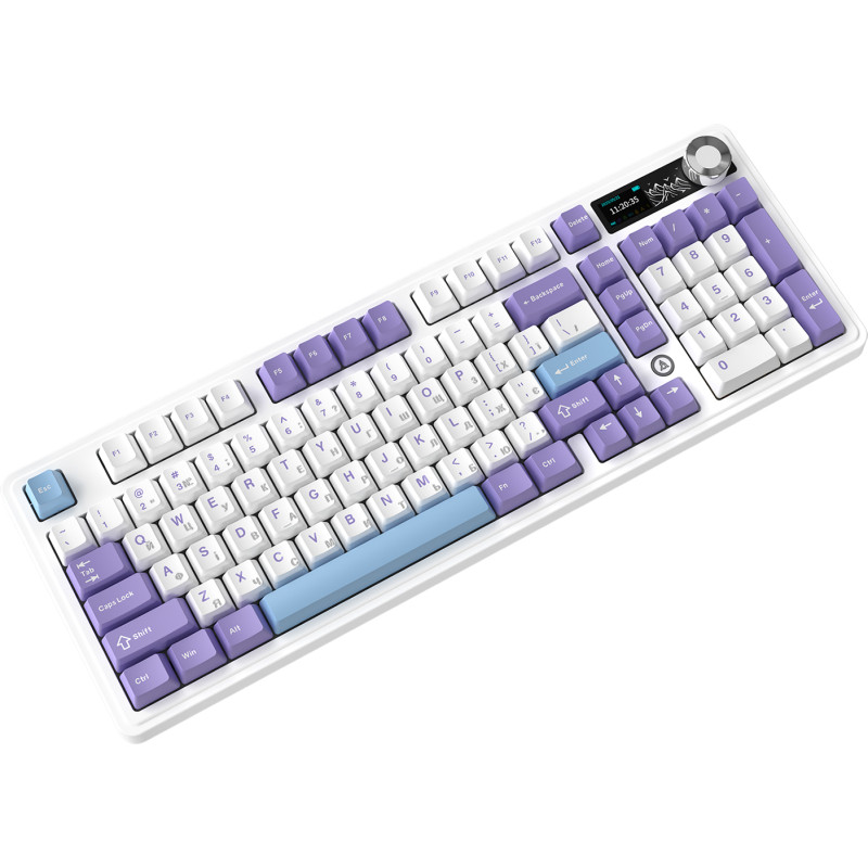 Клавіатура Ajazz AK980 V2 Maillard switches Purple White Blue (AK980-V2-M-PWB)