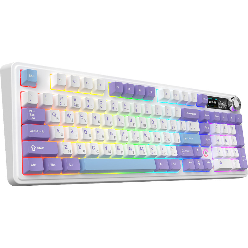 Клавіатура Ajazz AK980 V2 Maillard switches Purple White Blue (AK980-V2-M-PWB)
