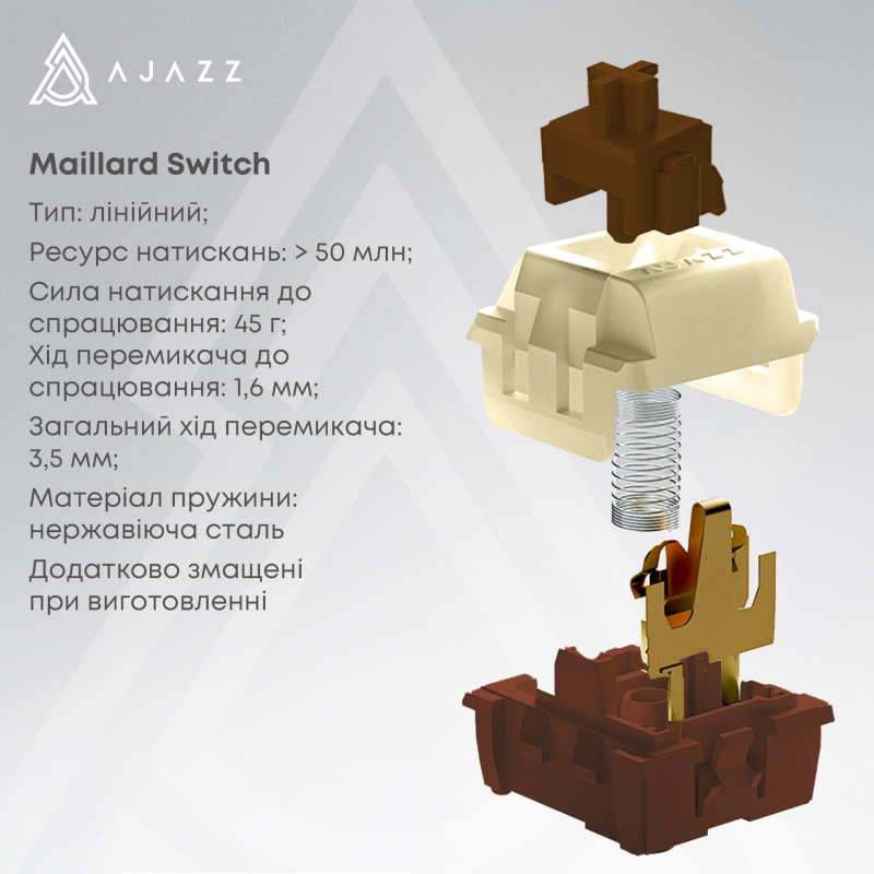 Клавіатура Ajazz AK980 V2 Maillard switches Purple White Blue (AK980-V2-M-PWB)