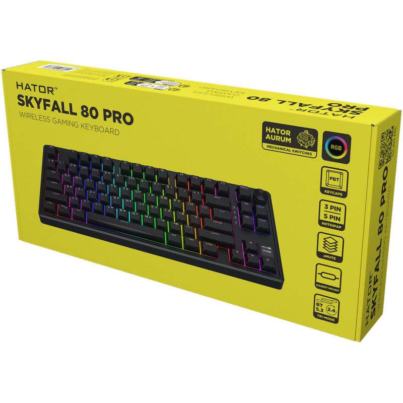 Клавіатура HATOR Skyfall 80 PRO Black (HTK4181UA)