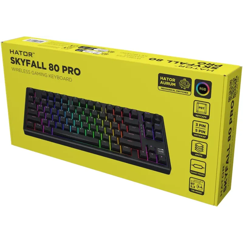 Клавіатура HATOR Skyfall 80 PRO Black (HTK4181UA)