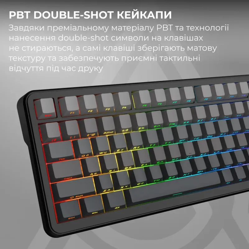 Клавиатура Ajazz AK820 MAX PLUS White Birch Switch Black Gradient (AK820-MAX-WB-S-G)