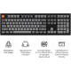 Клавиатура Keychron K10 Max Keychron Super Banana Switch Black RGB (K10M-H4-UA)