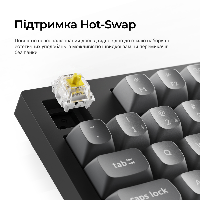 Клавиатура Keychron K10 Max Keychron Super Banana Switch Black RGB (K10M-H4-UA)