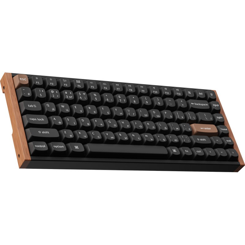 Клавіатура Keychron K2HE Gateron Double-Rail Magnetic Nebula QMK RGB Black (K2H-F1-UA)