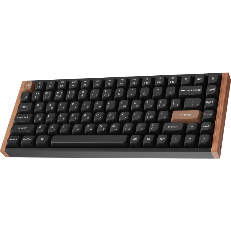 Клавіатура Keychron K2HE Gateron Double-Rail Magnetic Nebula QMK RGB Black (K2H-F1-UA)