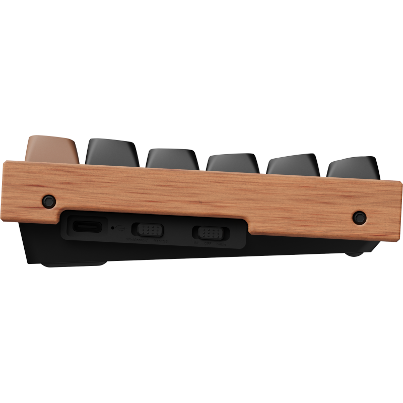 Клавіатура Keychron K2HE Gateron Double-Rail Magnetic Nebula QMK RGB Black (K2H-F1-UA)