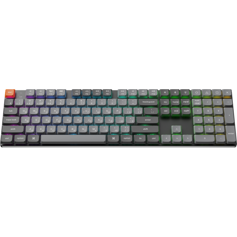 Клавіатура Keychron K5 Max Gateron Brown Switch Black RGB (K5M-H3-UA)