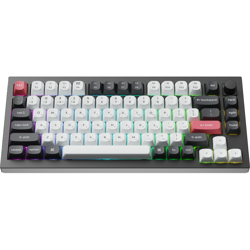 Клавіатура Keychron Q1 HE Magnetic Switch Black RGB (Q1H-M1-UA)