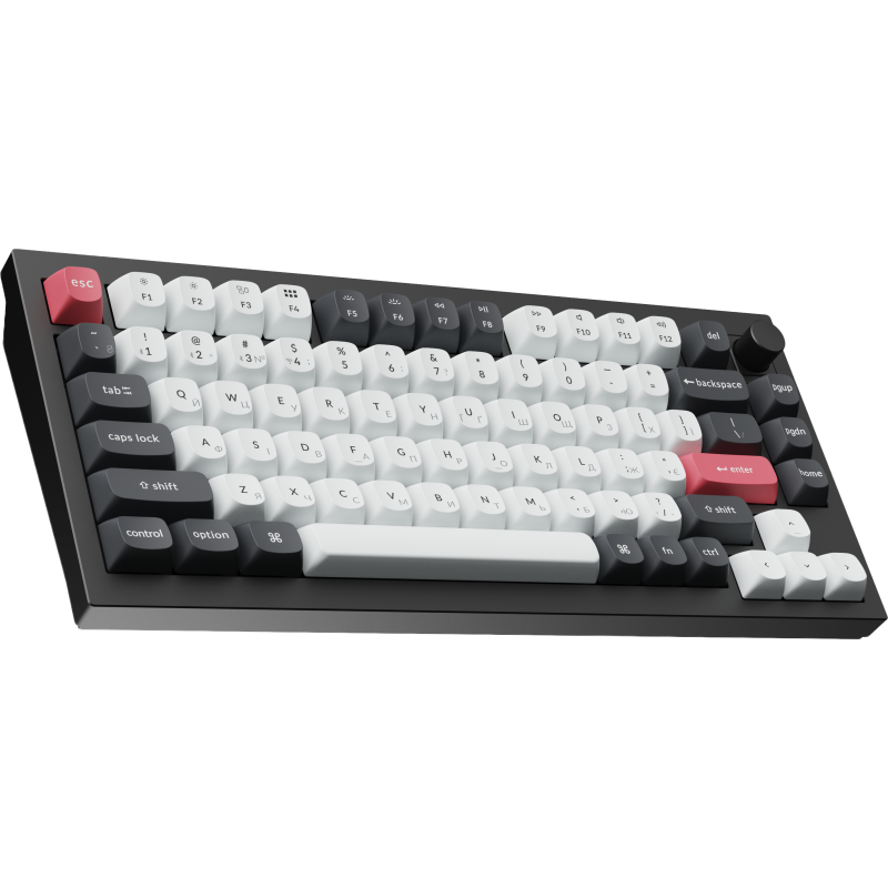 Клавіатура Keychron Q1 HE Magnetic Switch Black RGB (Q1H-M1-UA)