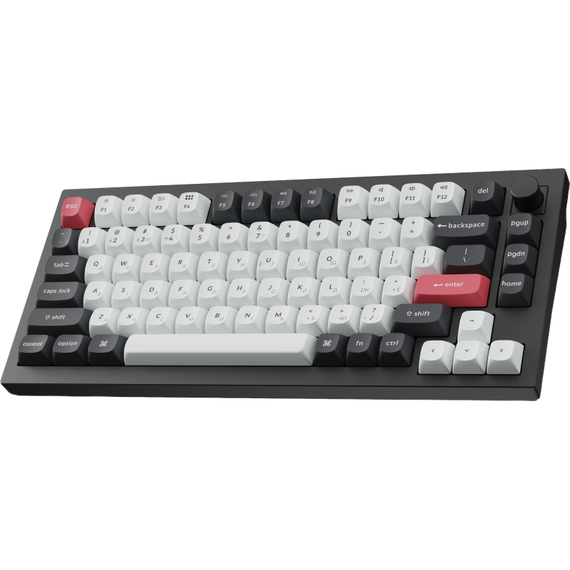 Клавіатура Keychron Q1 HE Magnetic Switch Black RGB (Q1H-M1-UA)