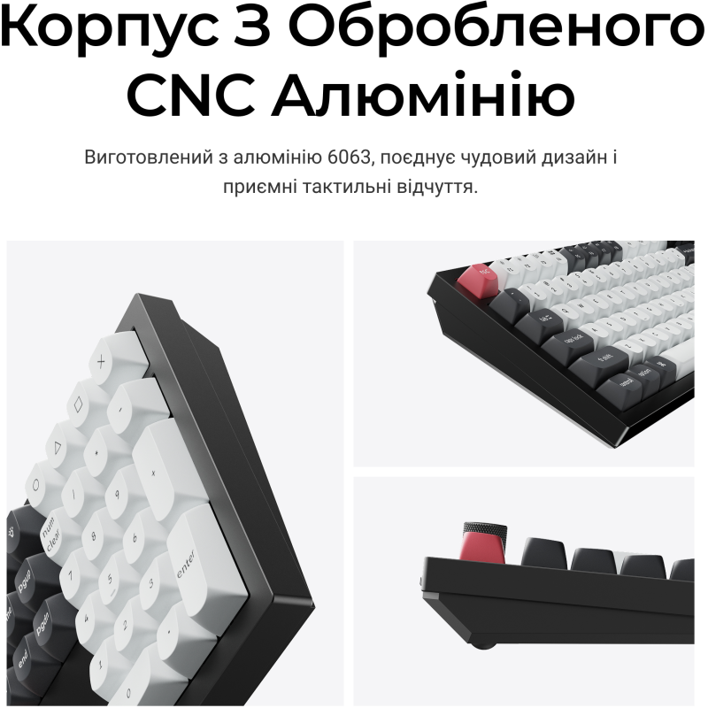 Клавіатура Keychron Q6 HE Magnetic Switch Black RGB (Q6H-M1-UA)