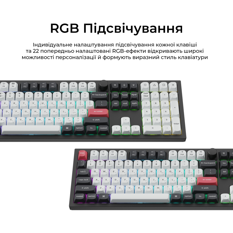 Клавіатура Keychron Q6 HE Magnetic Switch Black RGB (Q6H-M1-UA)