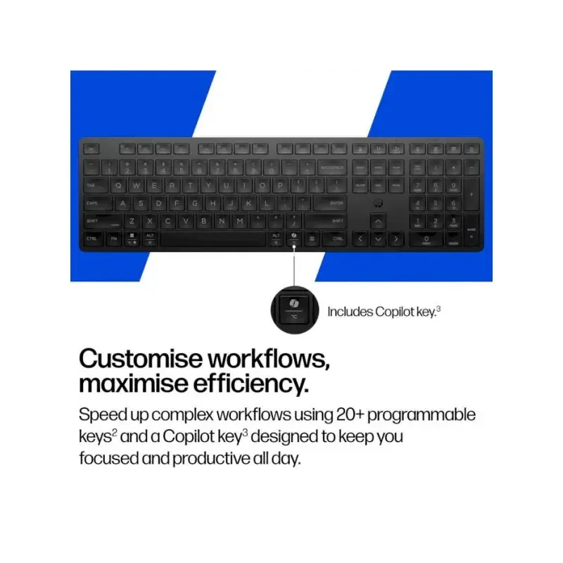 Клавиатура HP 490K Multi Device Dual-Mode UA Black (BD5F4AA)