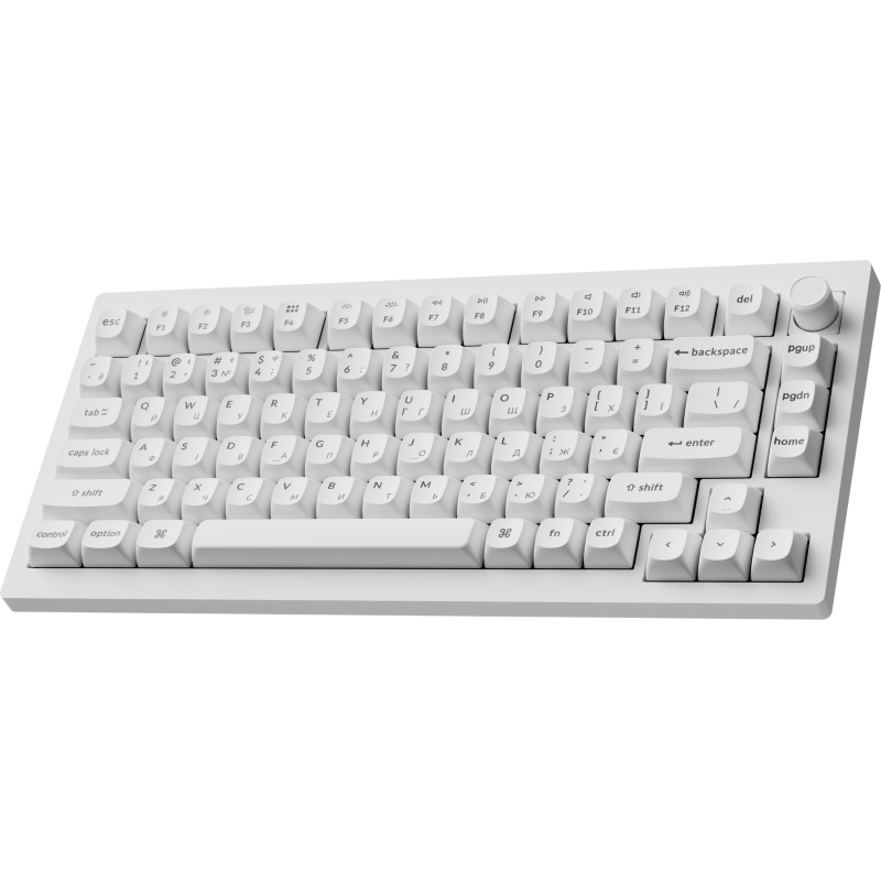 Клавіатура Keychron V1 Ultra Keychron Red Switch White RGB (V1U-F1-UA)