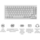 Клавіатура Keychron V1 Ultra Keychron Red Switch White RGB (V1U-F1-UA)