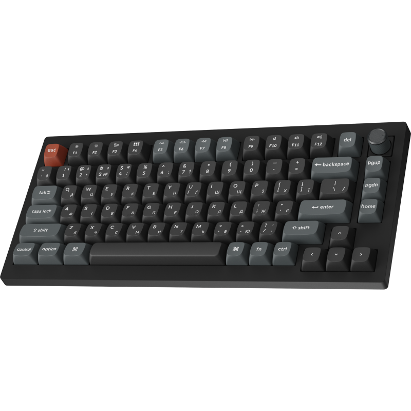 Клавіатура Keychron V1 Ultra Keychron Red Switch Black RGB (V1U-D1-UA)