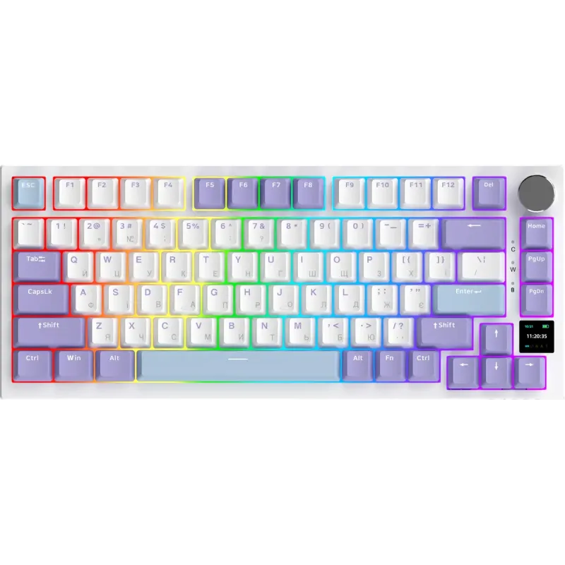 Клавиатура Ajazz AK820 Pro Flying Fish Switch Purple (AK820PRO-FF-PWB)