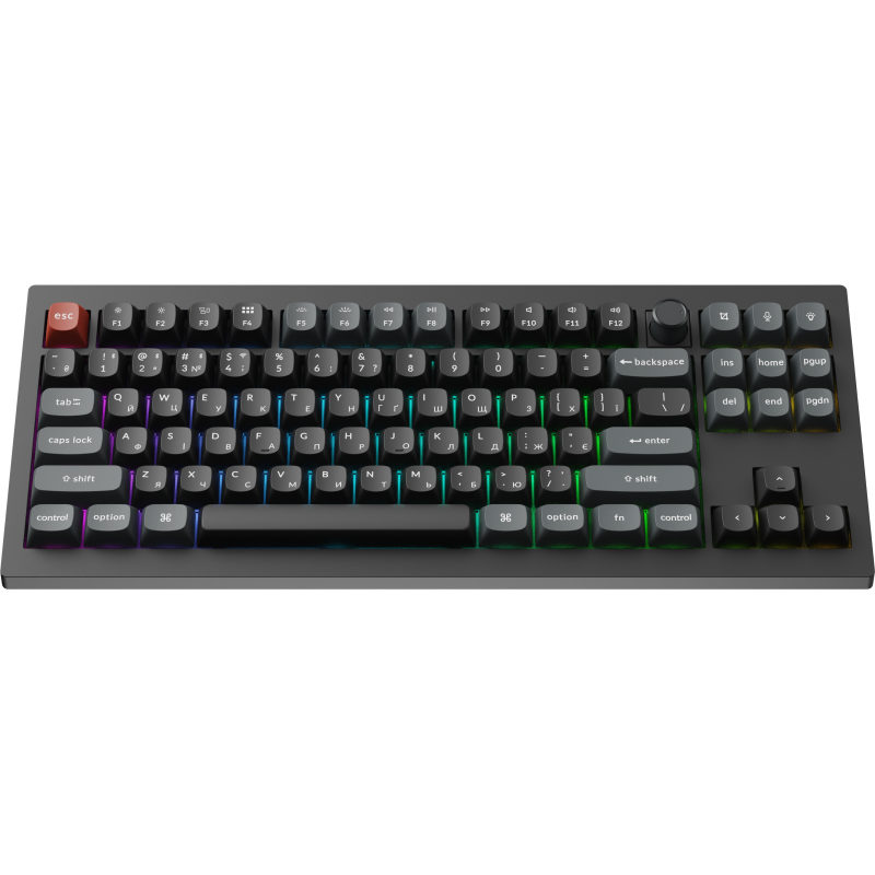 Клавіатура Keychron V3 Ultra Keychron Red Switch Black RGB (V3U-D1-UA)