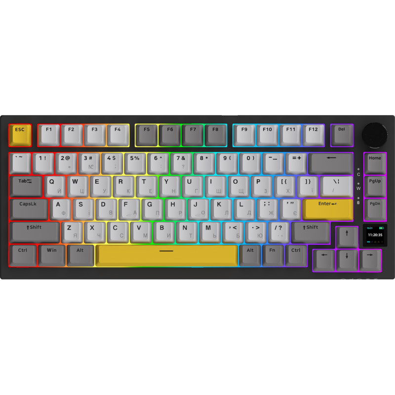 Клавиатура Ajazz AK820 Pro Flying Fish Switch Black (AK820PRO-FF-BGY)