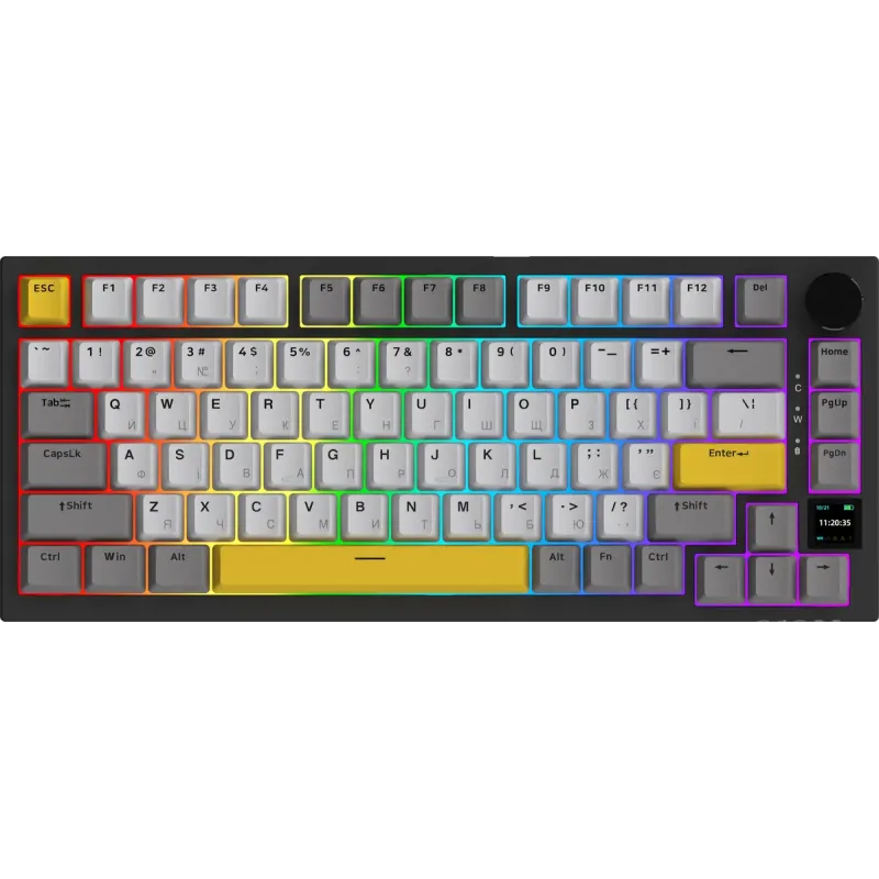 Клавиатура Ajazz AK820 Pro Flying Fish Switch Black (AK820PRO-FF-BGY)