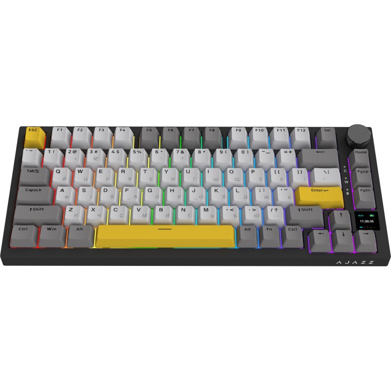 Клавиатура Ajazz AK820 Pro Flying Fish Switch Black (AK820PRO-FF-BGY)