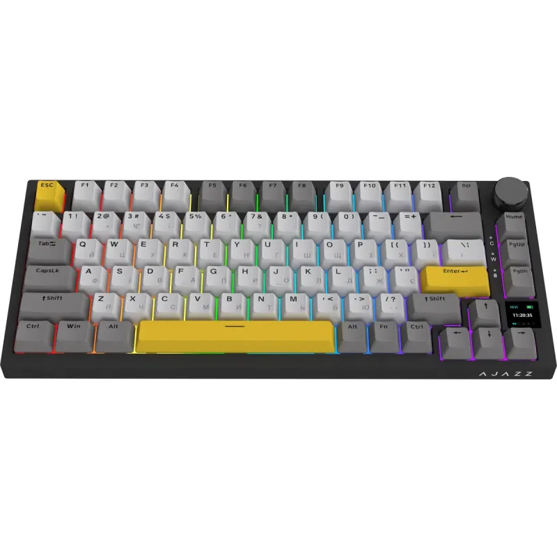 Клавиатура Ajazz AK820 Pro Flying Fish Switch Black (AK820PRO-FF-BGY)