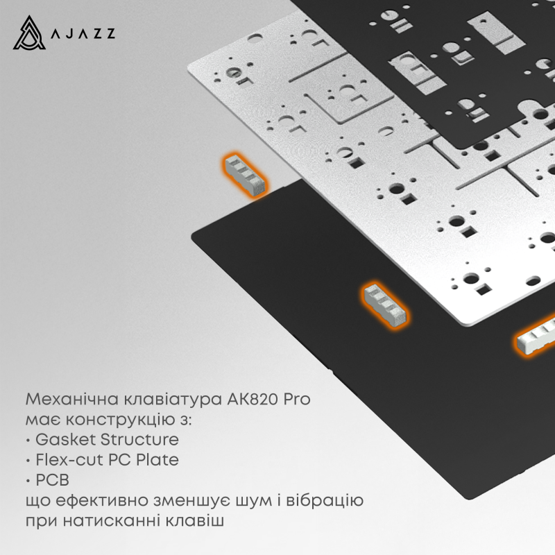 Ajazz AK820 Pro Gift Switch Purple (AK820PRO-G-PWB)