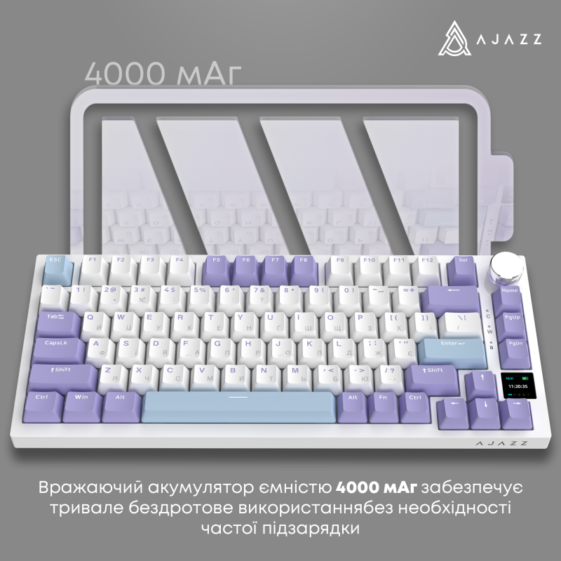 Ajazz AK820 Pro Gift Switch Purple (AK820PRO-G-PWB)