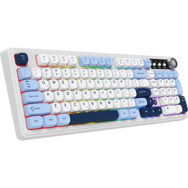 Клавіатура Ajazz AF98 PLUS Glacier Blue (AF98-PLUS-GB)