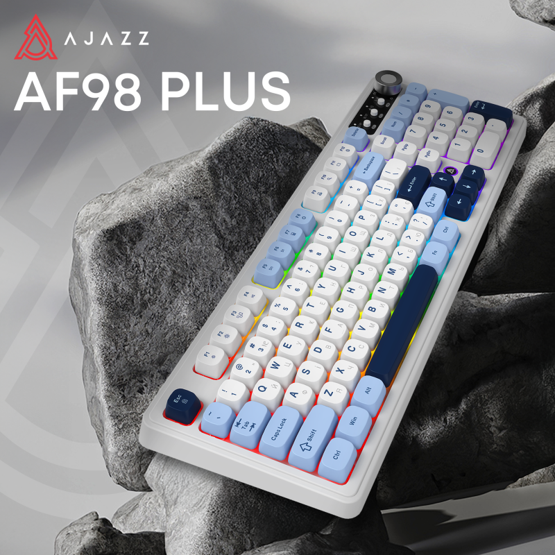 Клавіатура Ajazz AF98 PLUS Glacier Blue (AF98-PLUS-GB)