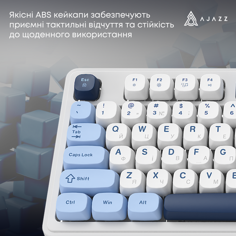 Клавіатура Ajazz AF98 PLUS Glacier Blue (AF98-PLUS-GB)