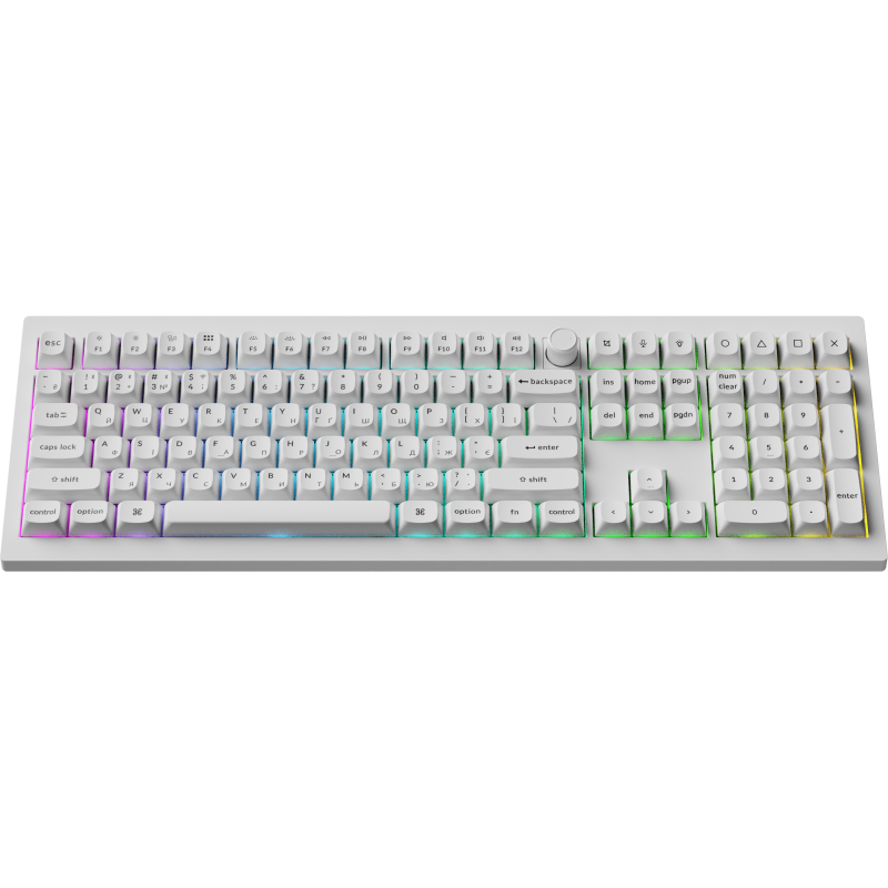 Клавіатура Keychron V6 Ultra Keychron Red Switch White RGB (V6U-F1-UA)