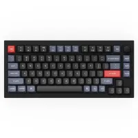 Клавиатура Keychron Q1 QMK HotSwappable Gateron Phantom Red RGB Knob Black (Q1M1_KEYCHRON)