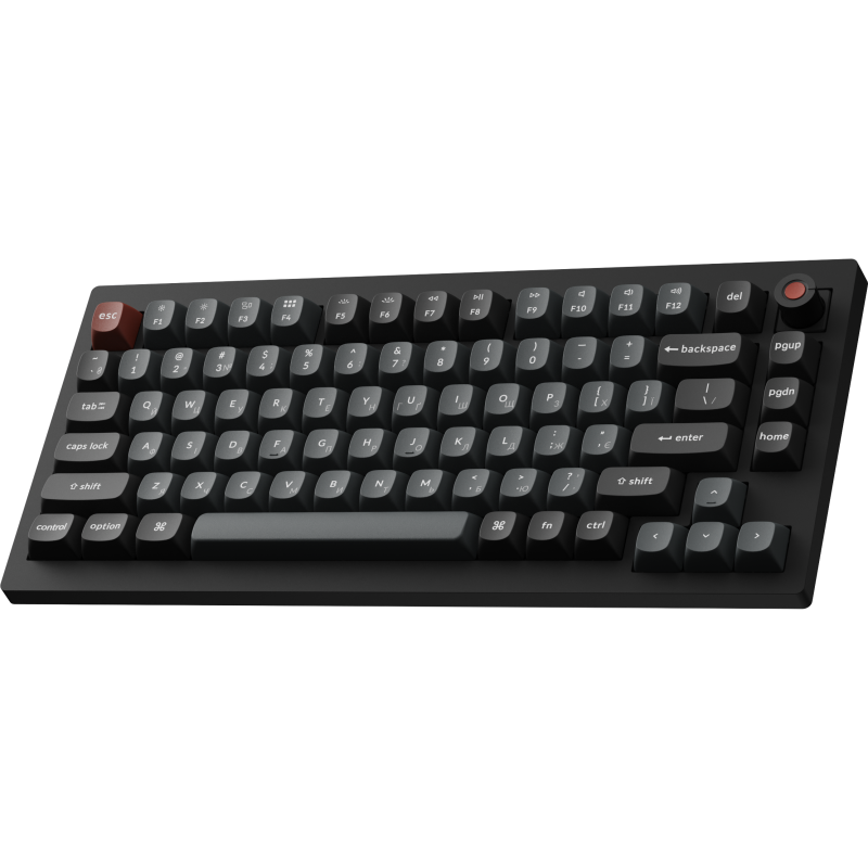 Клавіатура Keychron V1 8K Keychron Super Red Switch Black RGB (V1W-D1-UA)