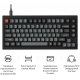 Клавіатура Keychron V1 8K Keychron Super Red Switch Black RGB (V1W-D1-UA)